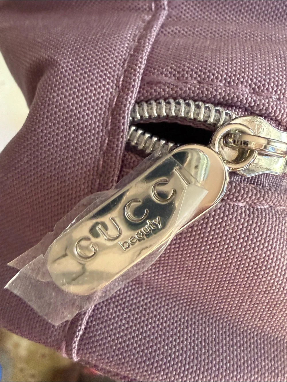 Authentic Gucci Beauty Lavender Cosmetic Pouch